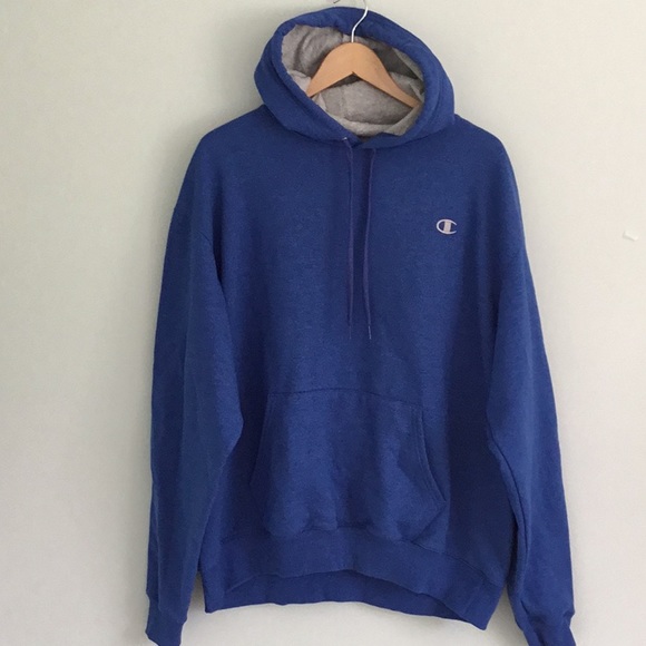 royal blue champion crop hoodie